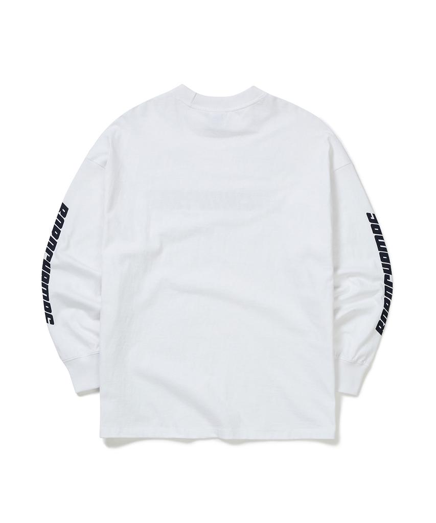 BORN CHAMPS Champs Italic Logo Long Sleeve B22Ft03Wh