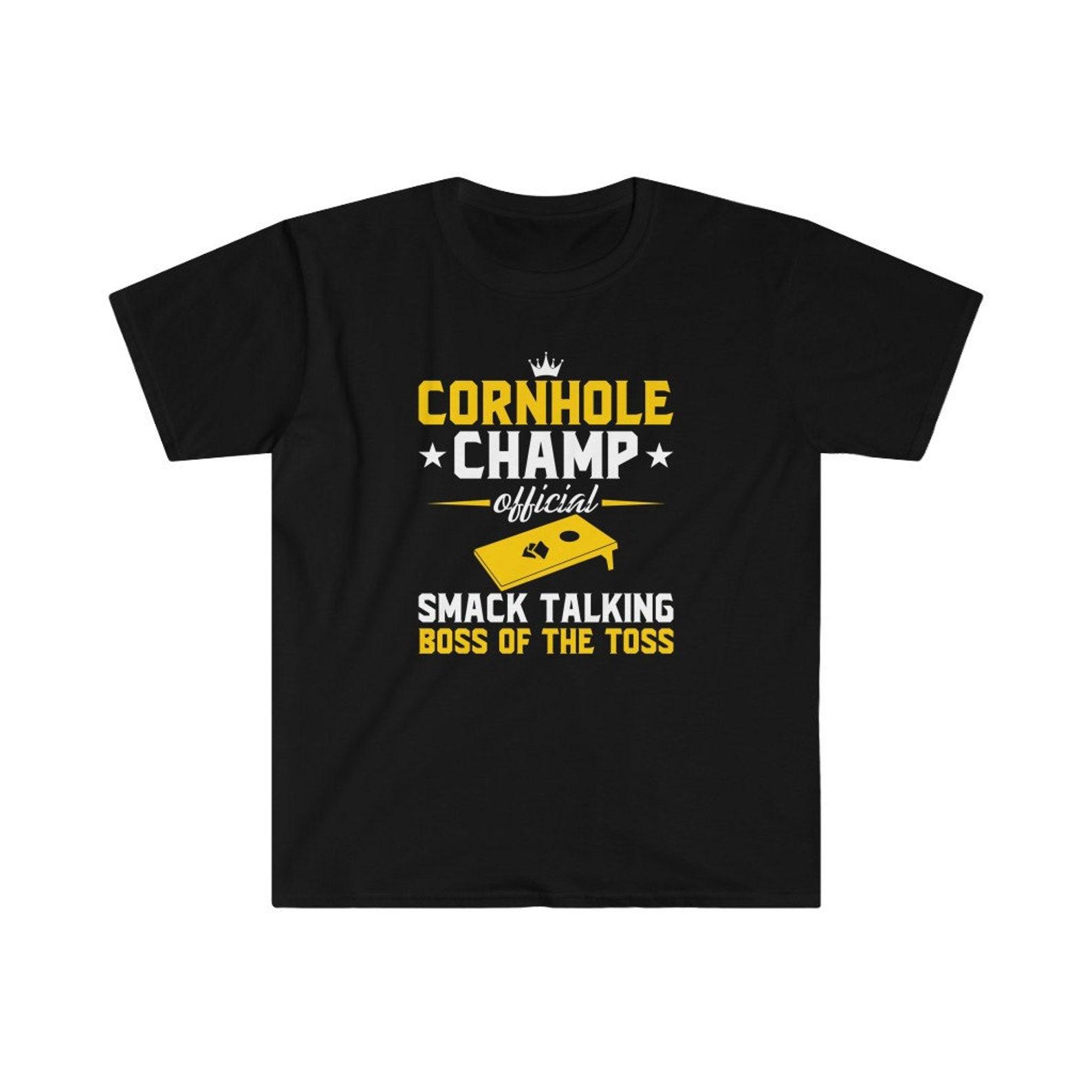 Cornhole Champ Shirt | Cornhole Player | Cornhole Game and Tournament Day Shirt | Bean Bag Toss T Shirt | Cornhole Gift | Corhole Tshirt 3XL