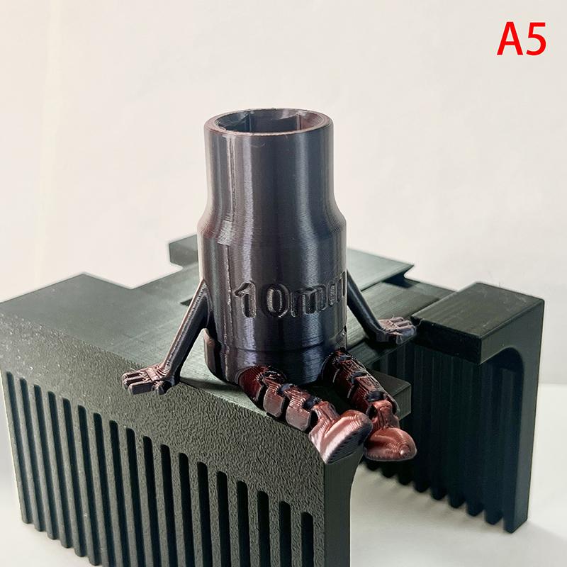 

3D Printed 10Mm Socket With Articulated Legs Display Fidget Toy Ideal For Mechanics And Diy Enthusiasts Novelty Gift Desk Decor A5
