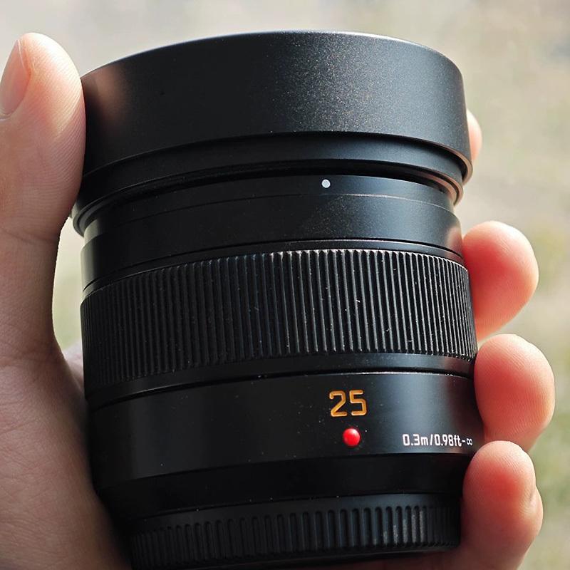 Metal Bayonet Square Len hood for Panasonic LUMIX LEICA DG SUMMILUX 25mm F1.4 ASPH Comes With Metal Cap