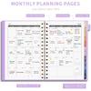 AHGXG Academic Planner 2024-2025, July 2024 - June 2025 Weekly and Monthly Planner 12 Months, 6" X 8.38", Academic Year Calendar Planner with Monthly