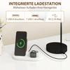 Table Lamp Set, 2 Pieces, Modern Lamps with USB-A and USB-C Port for Bedroom, Living Room & Office, Black