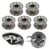 7pcs/set Metal Bobbins + Shuttle Hook + Bobbin Case For Old Style Household Sewing Machine Accessories Tools Set