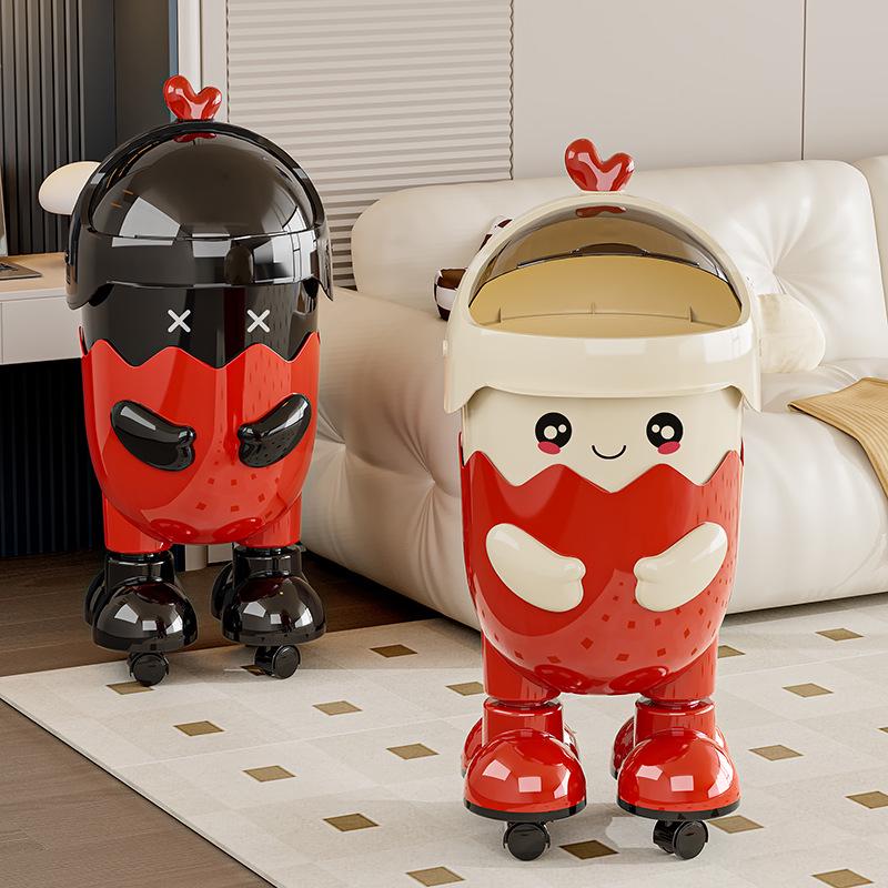 2026 Cute Cartoon Trash Can for Home: Living Room, Children's Room, Bedroom, Bathroom