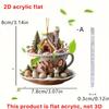 Easter Coffee Cup Ornaments Cartoon Bunny Egg House Coffee Mug Decorative 2D Acrylic Ornaments 2026 Spring Party Supplies