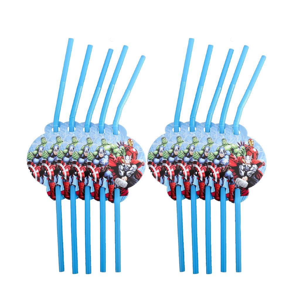 Avengers Birthday Party Supplies Disposable Cutlery Paper Plates Paper Cups Tissue Boys Birthday Party Decorations