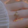 Elegant Rose Flower Adjustable Open Ring - High-End Luxury Design