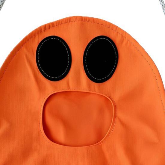 jijijing Halloween Trick or Treat Candy Bag for Kids, Cute Ghost with Handle, Oxford Cloth Snack Holder Party Favors