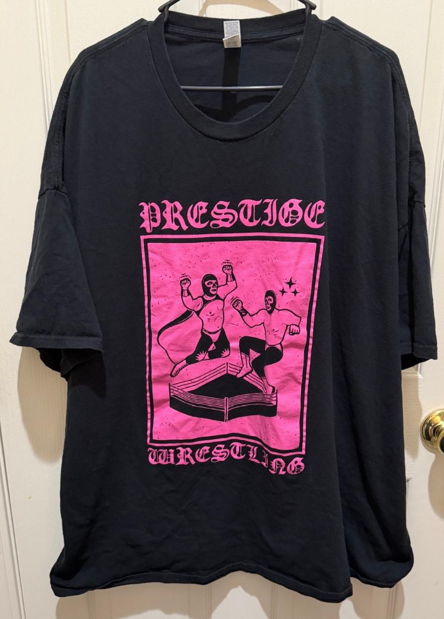 Prestige Wrestling 5XL Luchadors Pro Wrestling T-Shirt Unisex T-Shirt L