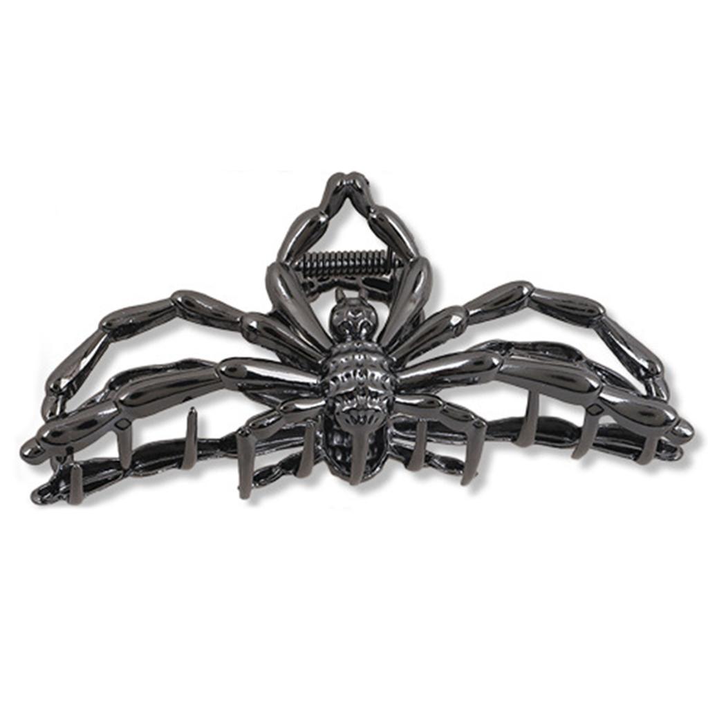 10.5cm Halloween Hair Claw For Women Creative Alloy Spider Shaped Shark Gripper Trendy Metal Hair Accessories Girls Hairpin