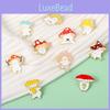 Adorable Mushroom Brooch Cute Metal Badge Fashion Accessory For Clothing And Bags