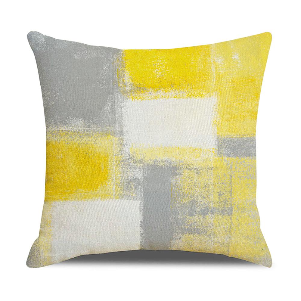 Nordic Linen Cushion Abstract Bedside Backrest Pillow Cover Household Products Cushion Cover Cushion Cover
