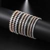 Auge Form CZ Tennis Armbänder am Handgelenk Kpop Gold Farbe Verstellbar Iced Out Kette Zirkon Armreif für Damen Freundin Geschenk Schmuck 2024
