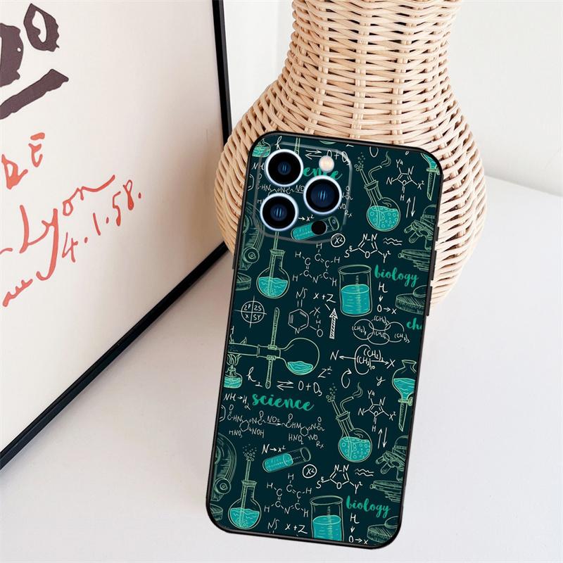 Vintage Chemistry Laboratory Funda For iPhone 16 15 Pro 14 Pro Max Plus 11 13 12 Mini X XS XR Phone Case
