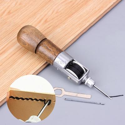 Leathercraft Lock Stitch Sewing Awl Thread Needles Stitch Leather Fabric Grocery O27 17 Dropshipping