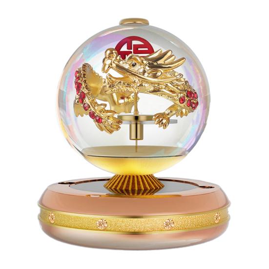 2024 Anul Dragonului Odorizant pentru mașină Decorație Difuzor rotativ de aromoterapie solară Ornament parfumat Accesorii pentru interiorul mașinii