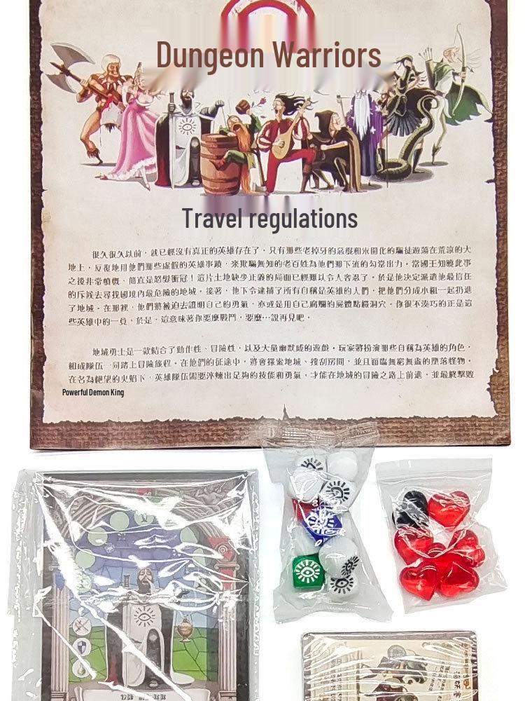 Dungeon Warriors: Team Adventure Dice Game for 1-6 Players