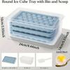 Large quantity ice ball mold set, food grade plastic can make 99 ice balls at a time, party supplies, kitchen accessories