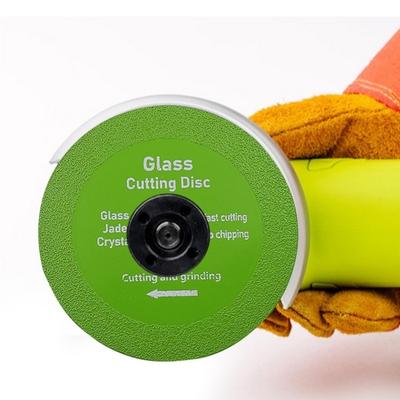 Glastrennscheibe 20 mm Innenloch Diamant-Sägeblatt für Marmor, Jade, Kristall und Weinflaschen zum Schleifen, Anfasen, Polieren und Schneiden (100 mm)