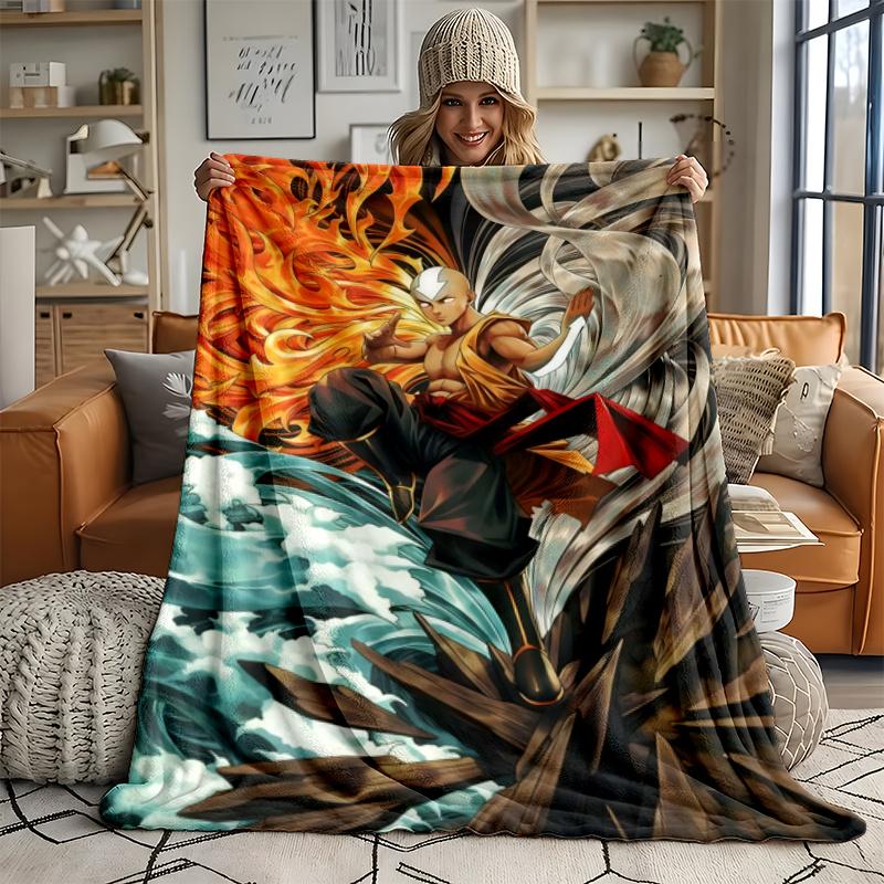 Avatar Der Letzte Airbender Ultra Weiche Flanell-Kuscheldecke Warme Gemütliche Decke für Bett Sofa oder Outdoor bestes Geschenk
