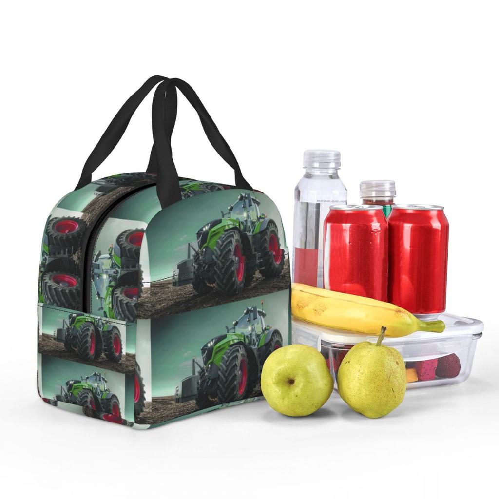 Farming Tractor Fendt Insulated Lunch Bag for Women Kids Leakproof Food Boxes Thermal Lunch Box Tote