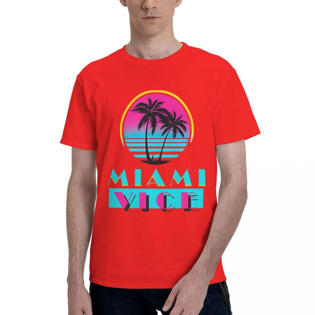 Miami Vice Kolekce 100% Bavlna Ležérní Prodyšné Pohodlné Oblečení Designové Oblečení Muži Pánské Oblečení