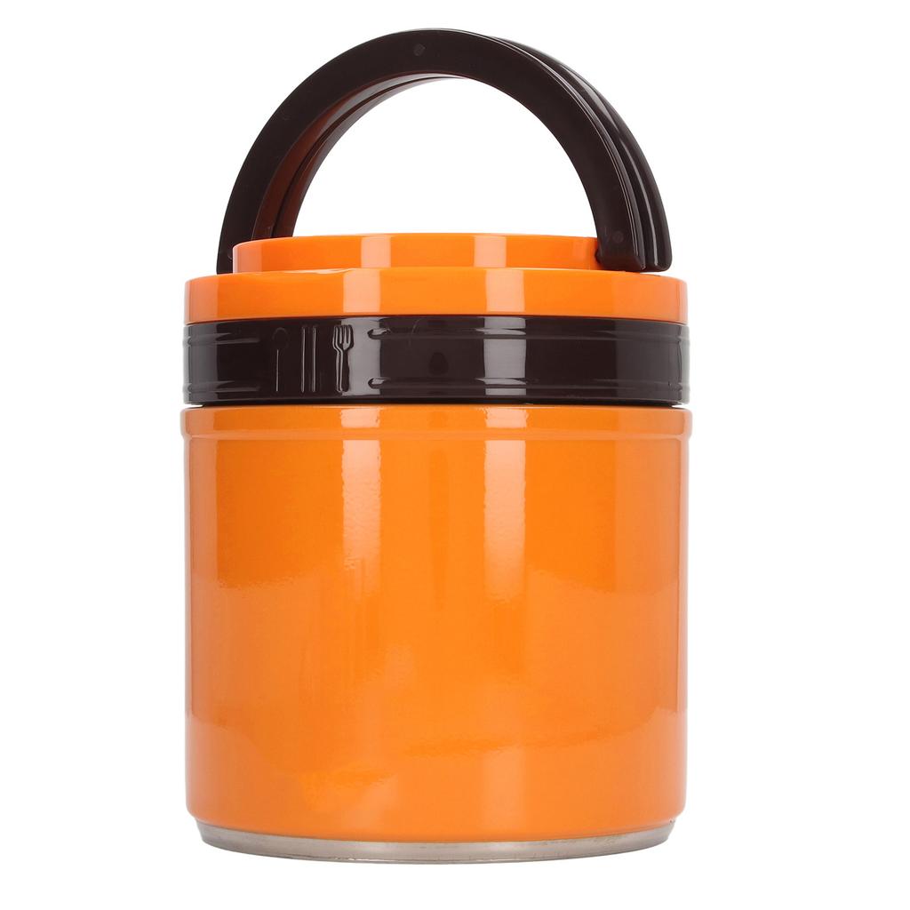 Insulated Food Jar 304 Stainless Steel Japanese Round Shape Vacuum Lunch Food Container for Worker 1.2L