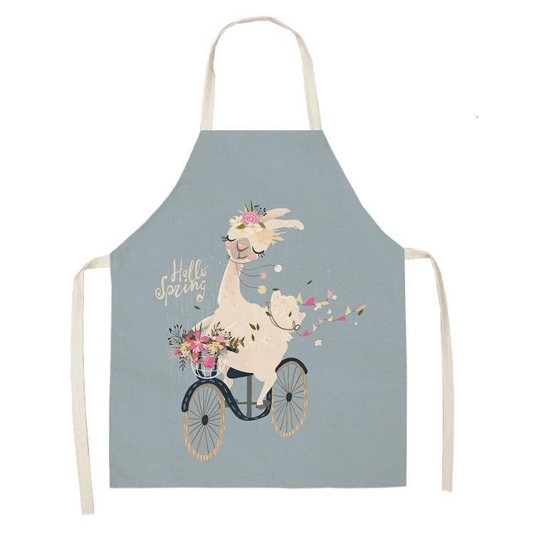 1psc Camel Sheep Stone Print Linen Cloth Without a Dincapon Kitchen Apron In the Kitchen Kitchen Apron Apron Kitchen Apron