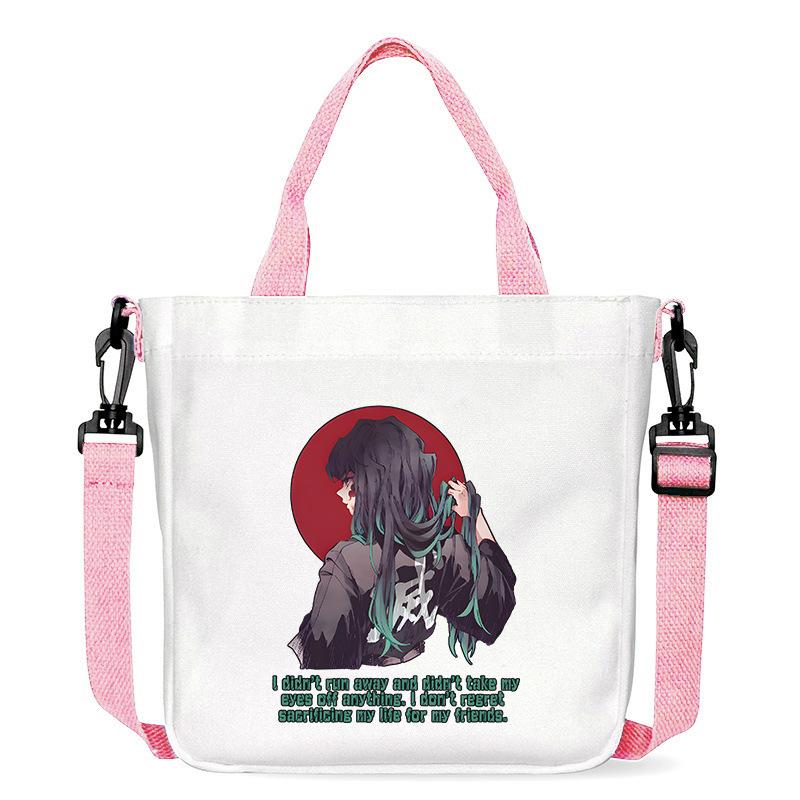Japan Cartoon comicsTokito Muichiro Demon Slayer Print Canvas Bag Fashionable Everyday Shoulder Bag Crossbody Bag for Women 7555