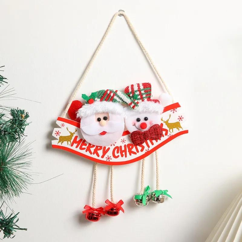 Christmas Door Pendant, Shopping Mall Merry Christmas Decor for Home 2025 Xmas Santa Claus Gifts New Year