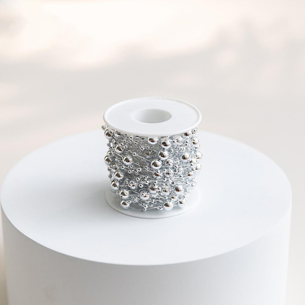 Christmas Decorations: Pearl Star Chain, Sky, Round Bead Christmas Tree Diy Pendant, Handcrafted Pendant