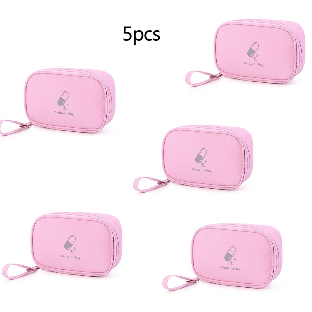 1pc/3pcs/5pcs Portable Medicine Bag Cute First Aid Kit Medical Emergency Kits Organizer Outdoor Travel Household Medicine Pill S