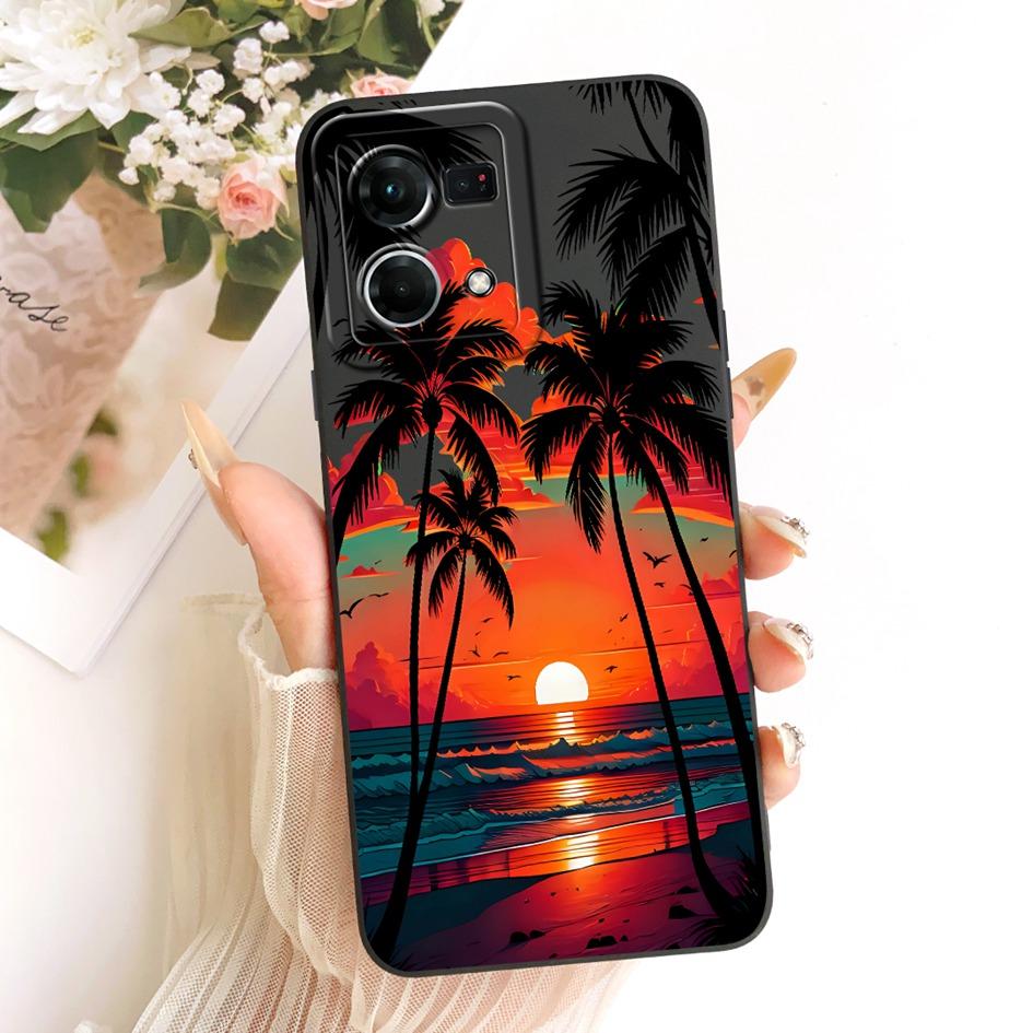 Case For OPPO Reno 7 8 4G Cover CPH2457 CPH2363 Lovely Cartoon Soft Silicone Matte Bumper For OPPO F21 Pro Cases F21s Pro Fundas