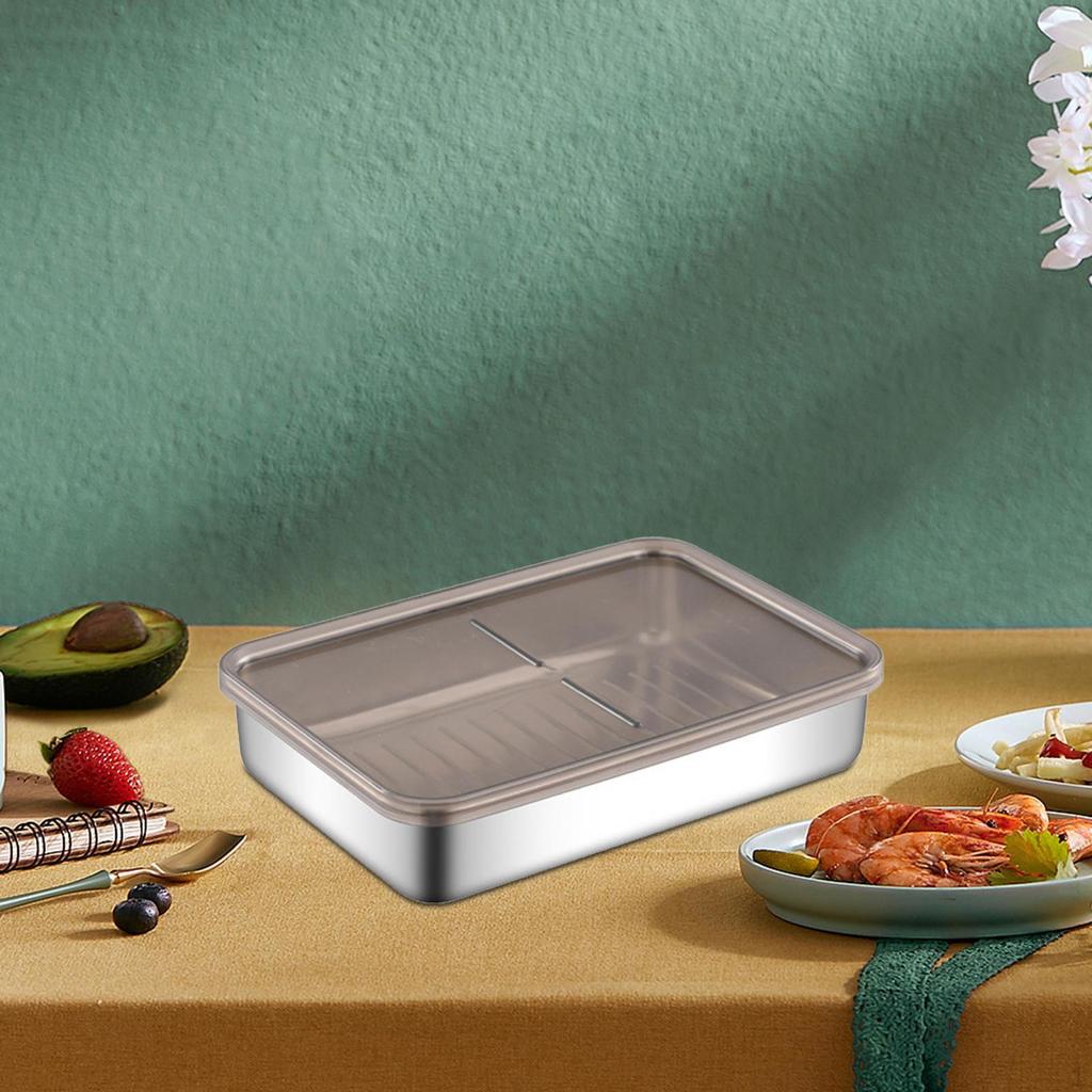 Luftdichter Lebensmittelaufbewahrungsbehälter Frischhaltebox Brot Küchenorganisation Kühlschrank-Organizer