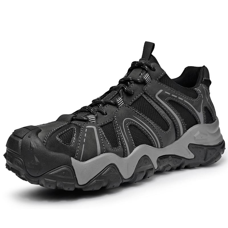 Fashion Comfortable Running Shoes Outdoor Sports Soft Walking Footwear Hiking Shoes Outdoor Mens Sneakers Non-Slip Casual Leather Shoes