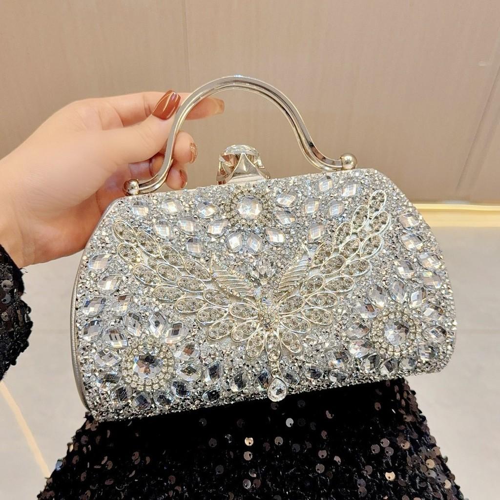 New Cross-border European And American Crystal Handbag Shining Fashion Evening Bag