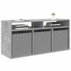 Lowboard with Drawers Concrete Grey 102 x 32 x 48.5 cm
