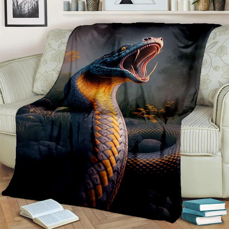 Gothic Snake Serpent Python Viper Blanket,Soft Throw Blanket for Home Bedroom Bed Sofa Picnic Travel Office Cover Blanket Kids