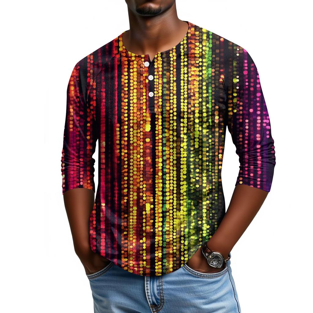 Pánské tričko s raglánovými rukávy a tříčtvrtečními rukávy