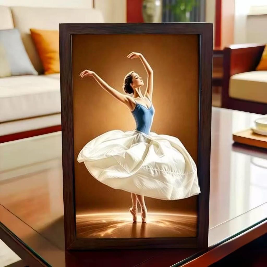 Ballet Dance Wooden Tissue Box Holder With Creative Cartoon Design For Home Decor