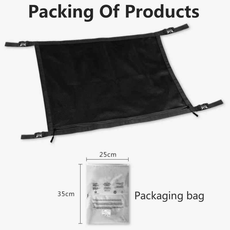 Auto Dachaufbewahrung Organizer Automobil Deckenfrachtnetz Tasche Netz Auto Camping Zubehör Hängende Aufbewahrungstasche Dachzelt
