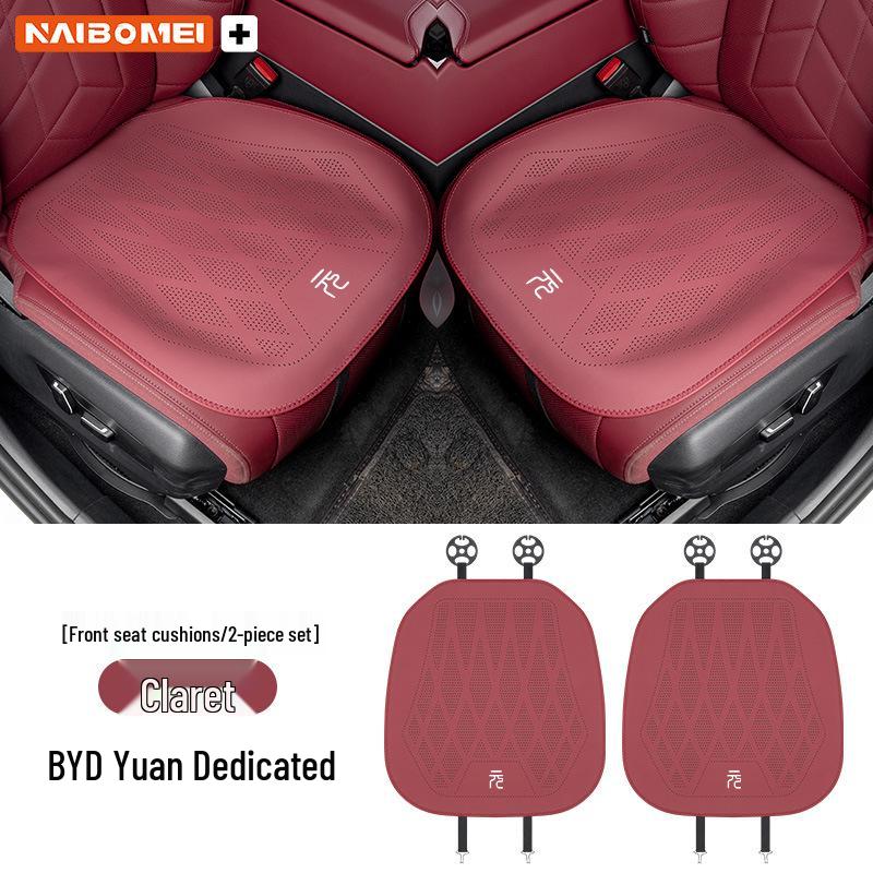 BYD Yuan Pro/Plus All-Season Leather Seat Cushion Set – Universal Fit, 3-Piece