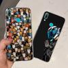 For Huawei Y7 (2019) Phone Case Huawei Y7P 2020 Back Cover Transparent Slim Soft TPU Rubber Bumper Child Fashion Cartoon Pattern