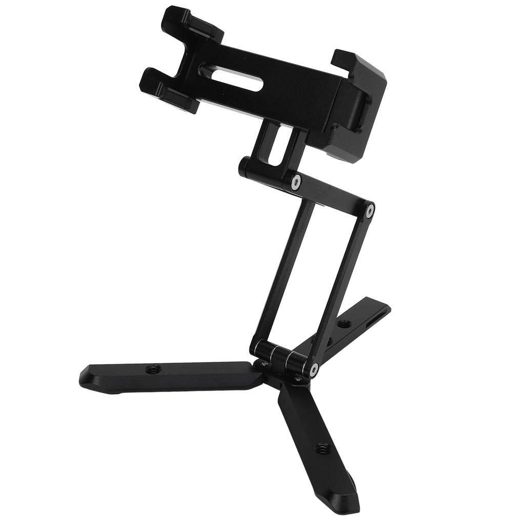 Cell Phone Holder Multifunctional Aluminum Alloy Folding Mobile Phone Holder with Expandable Tripod