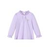 Classic Teddy Girls' Ruffled Collar Long-Sleeve T-Shirt