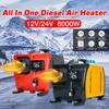 12V 24V Ignition Copper Heater 8kw All inCar Heater Parking Heater For RVs Motorhome Trucks LCD Remote Control