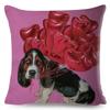 Farbe Süß Cartoon Haustier Hund Kissenbezug Kissenhülle Sofa Zuhause Auto Dekoration Tier