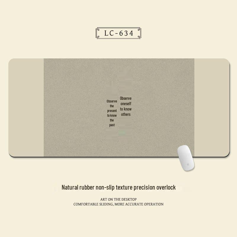 Extra Large Chinese Style Minimalist Mouse Pad with Wrist Rest