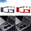 For Toyota Camry 2015 2016 2017 Gear Shift Gearbox Panel Set Cover Real Carbon Fiber Sticker Car Interior Moulding Accessories