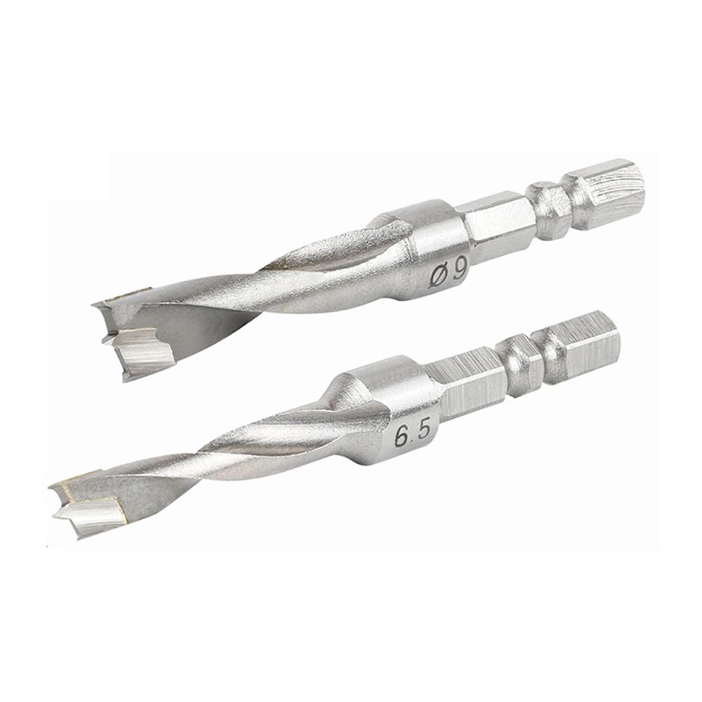 Hexagonal Handle Drill Bit for 3in1 Woodworking Tool Reliable Performance with Carbide Blade for Smooth Drilling